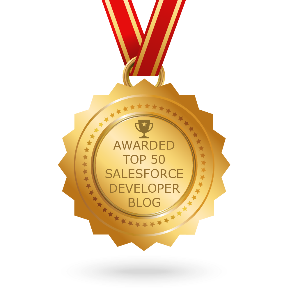 Salesforce Top 50 Developer Blog Winner